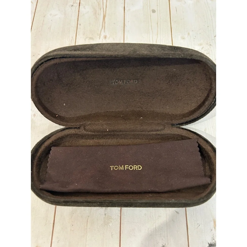 Tom Ford Eyeglasses Sunglasses Medium Velvet Hard Case Brown‎